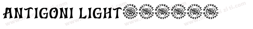 Antigoni Light字体转换